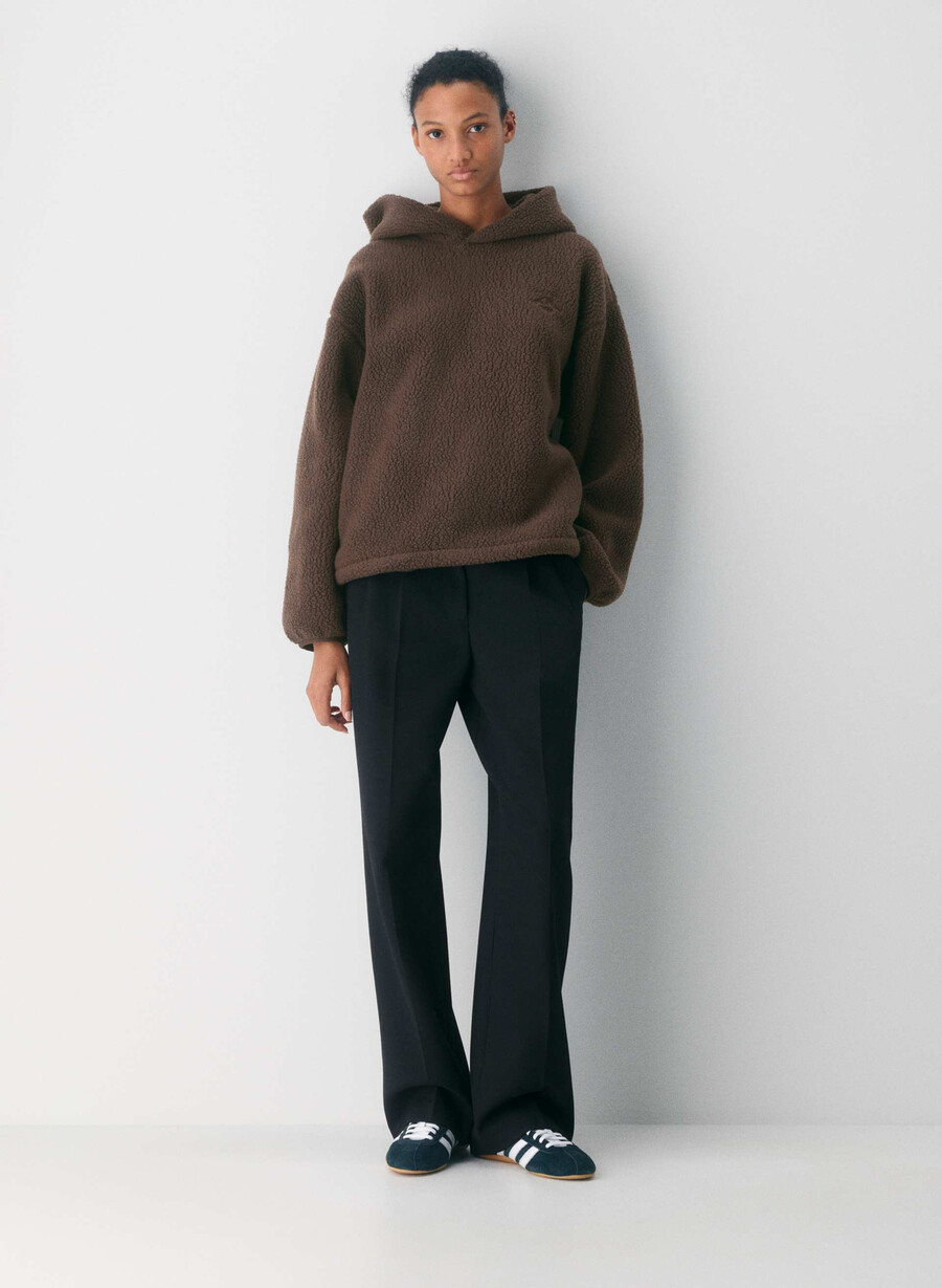 polartec thermal pro hoodie rich mocha brown