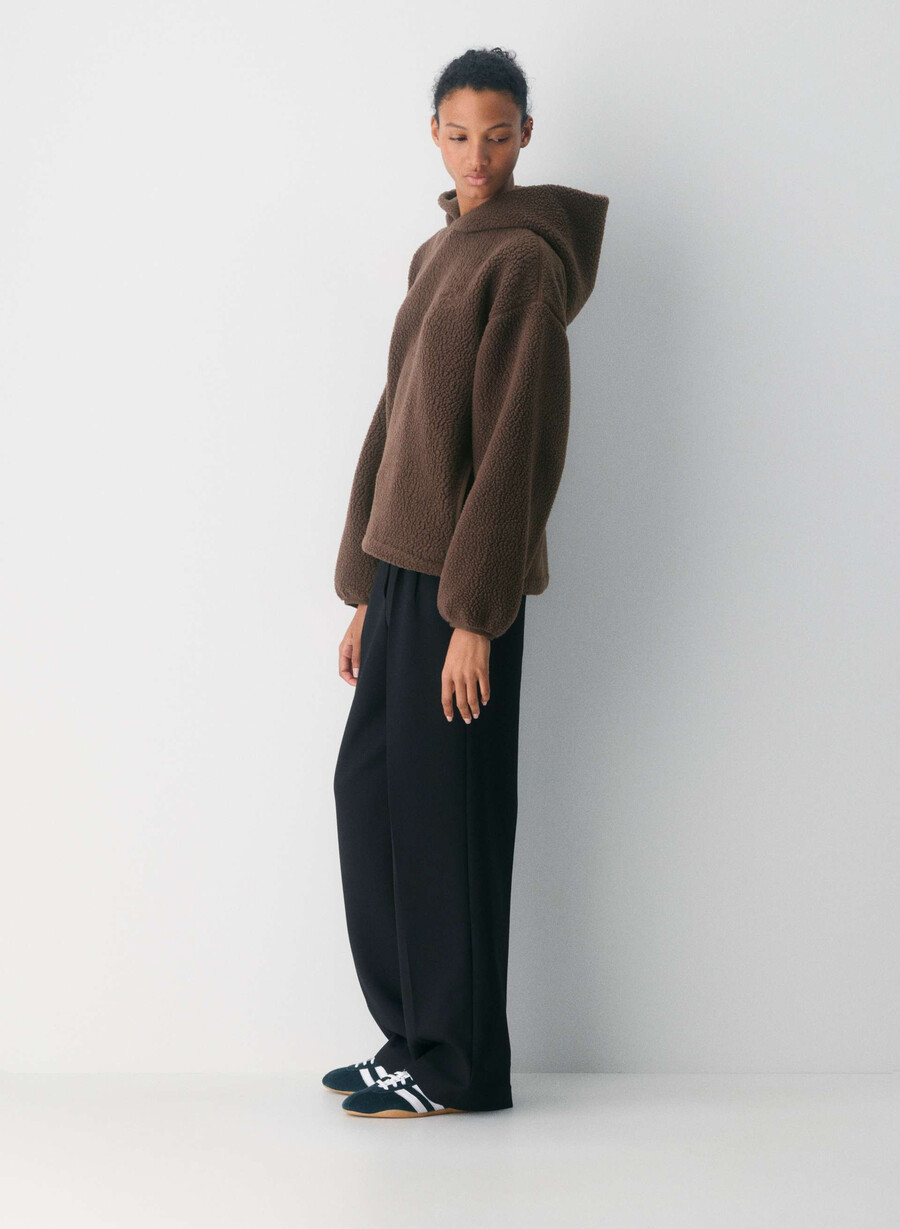 polartec thermal pro hoodie rich mocha brown