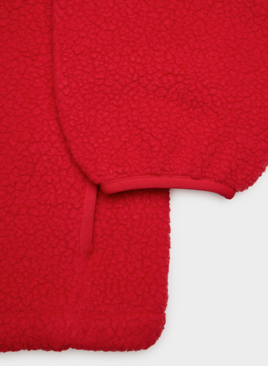 polartec thermal pro hoodie flashing red