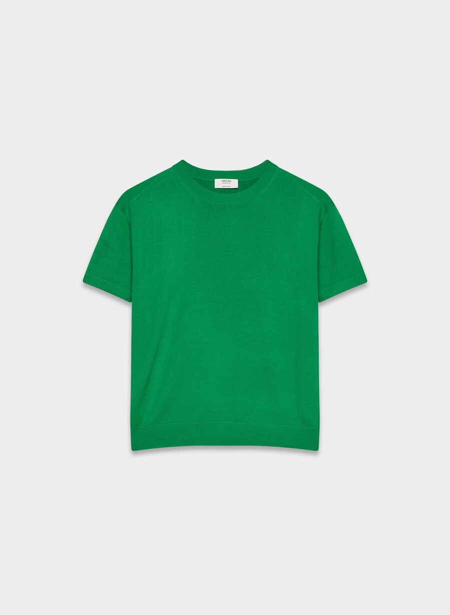 bare merino wool crew t-shirt memphis green