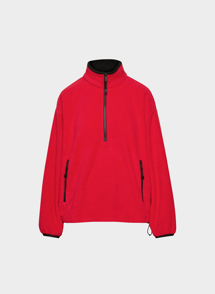 mellow mockneck flashing red