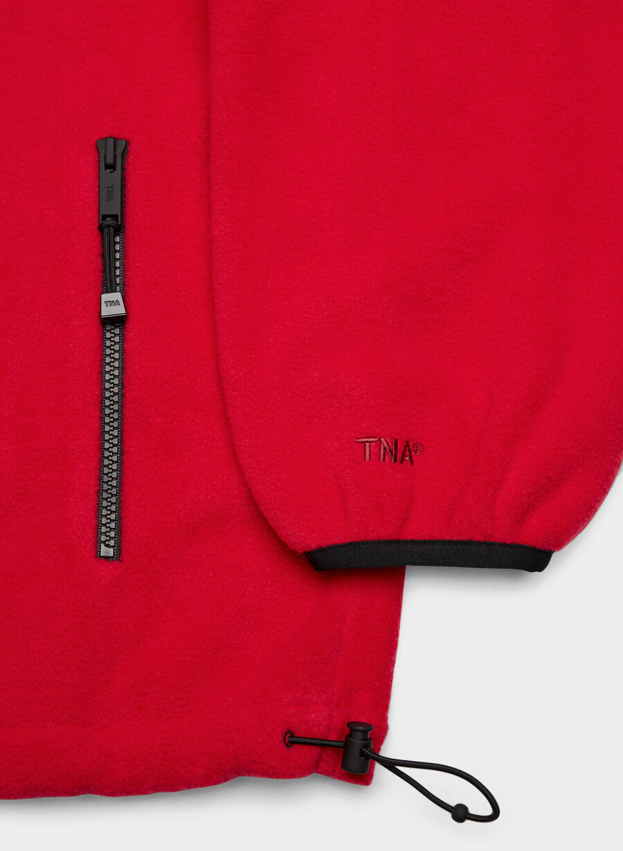 mellow mockneck flashing red