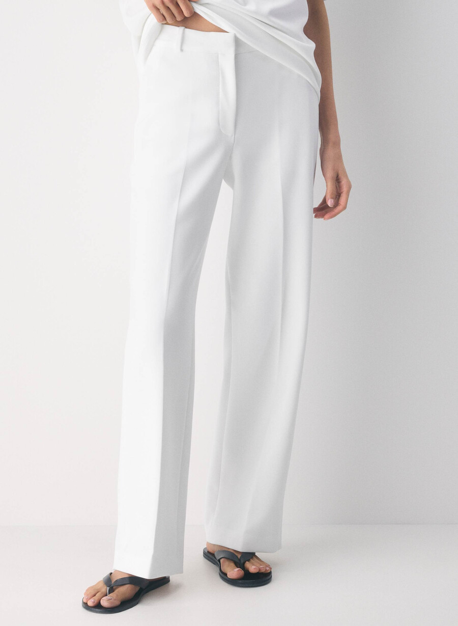 new agency pant - ressential white