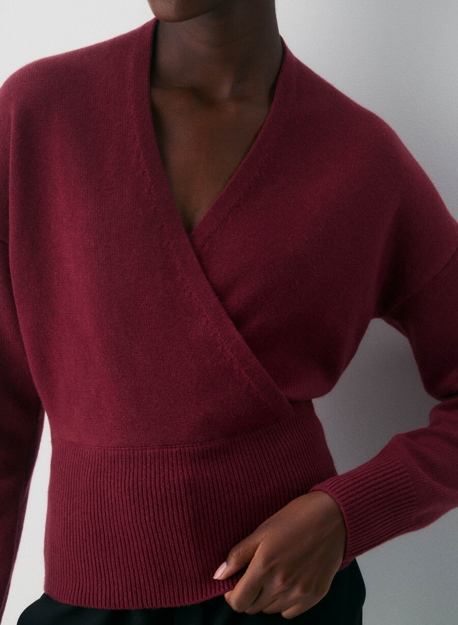 atticus merino wool sweater cordovan