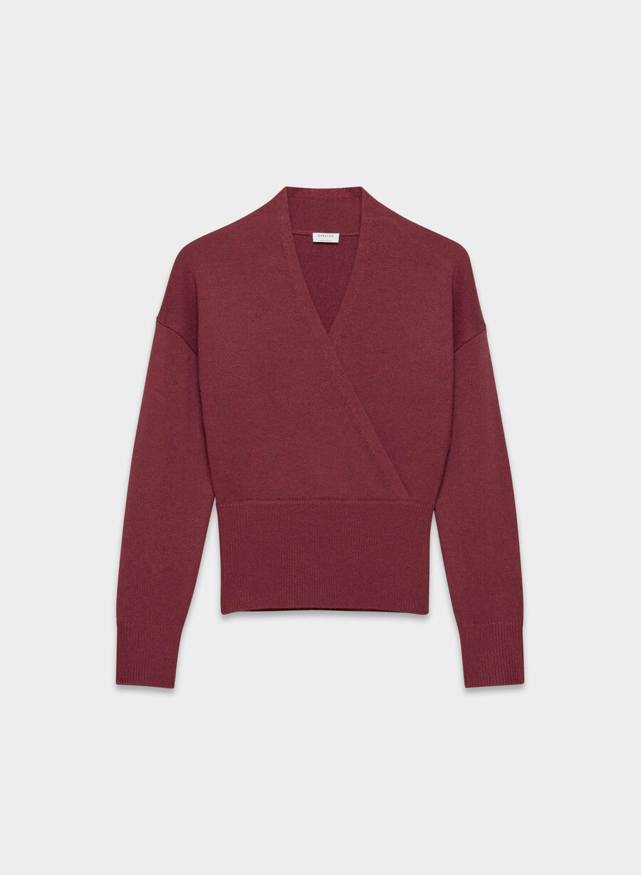 atticus merino wool sweater cordovan