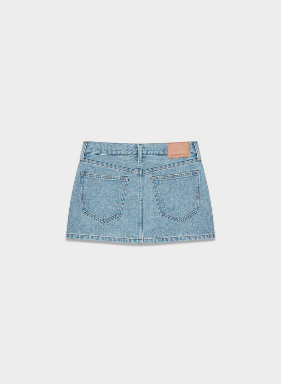 denim forum the gisele micro denim skirt 7 yrs bleu taboo