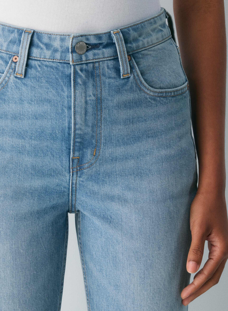 denim forum the 90s nina hi-rise slim bootcut jean 7 yrs bleu taboo