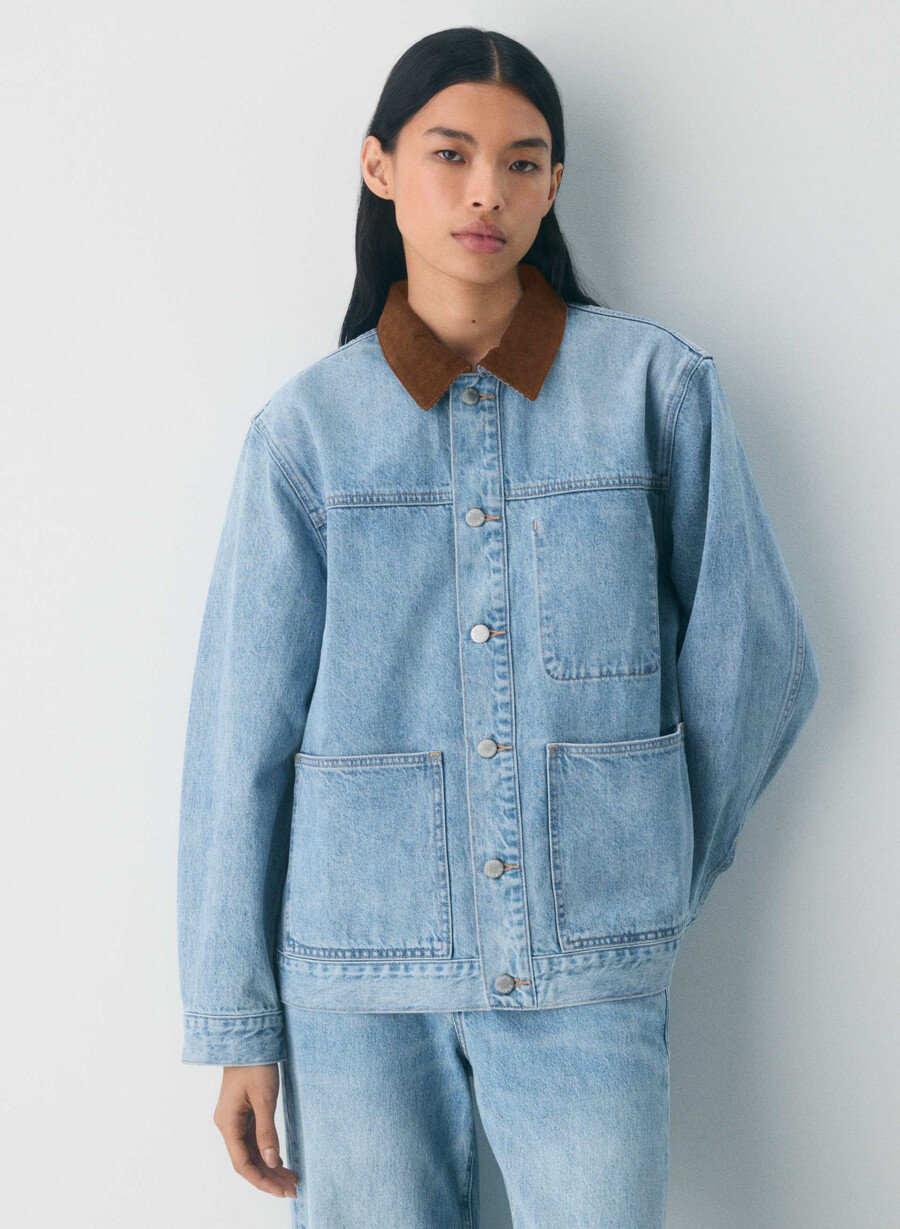 denim forum the workwear denim shirt jacket 7 yrs bleu taboo