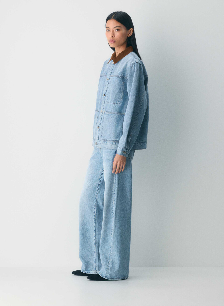 denim forum the workwear denim shirt jacket 7 yrs bleu taboo