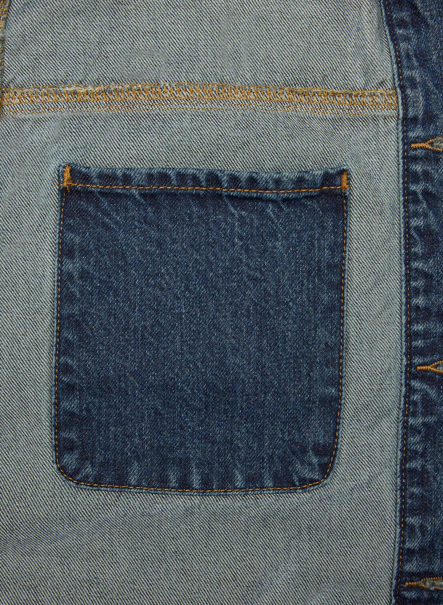 denim forum the workwear denim shirt jacket be about dark bleu
