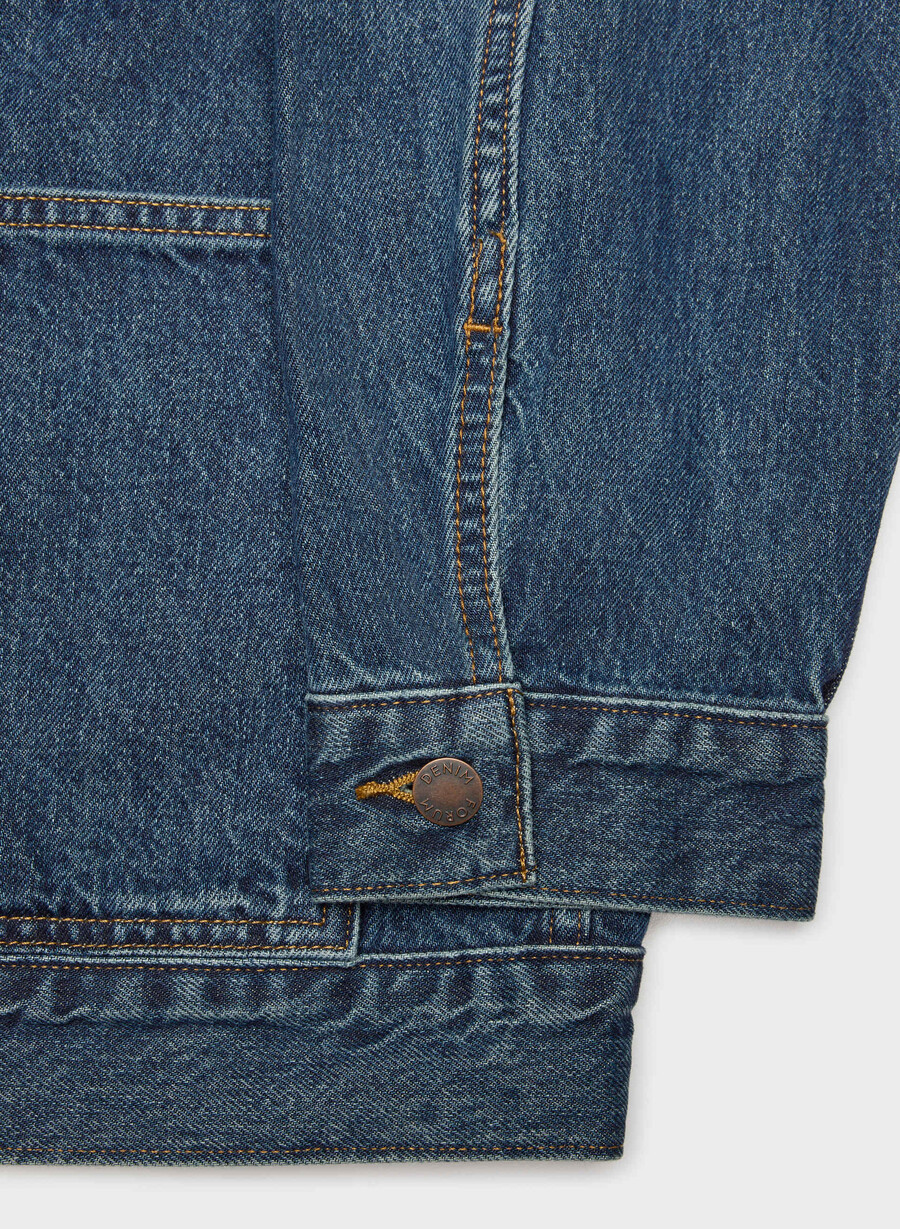 denim forum the workwear denim shirt jacket be about dark bleu