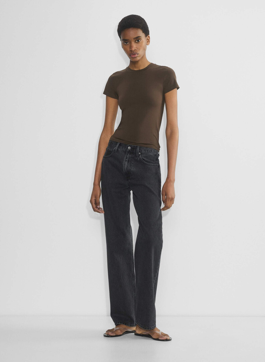 smooth seamless willow t-shirt rich mocha brown