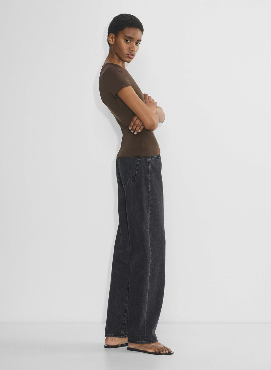 smooth seamless willow t-shirt rich mocha brown