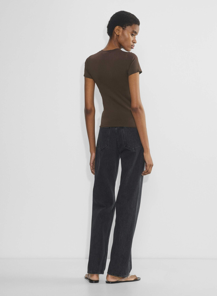 smooth seamless willow t-shirt rich mocha brown