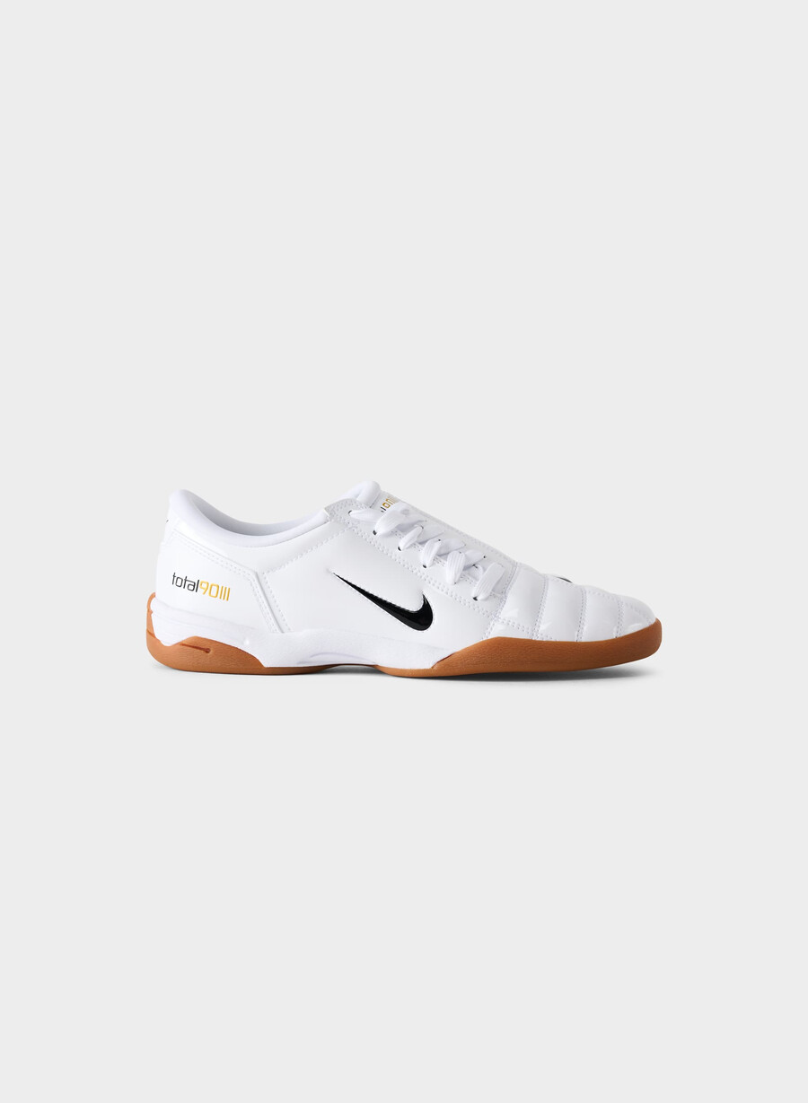 nike t90 whiteblack gold