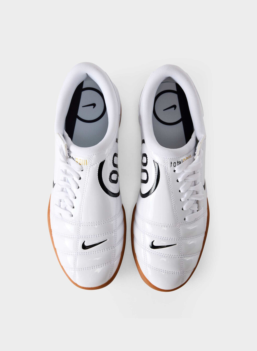 nike t90 whiteblack gold
