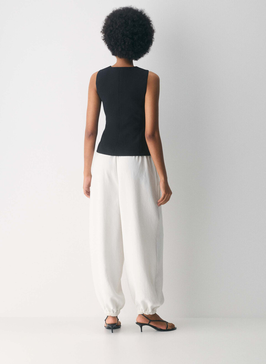 regal vest - crepette black
