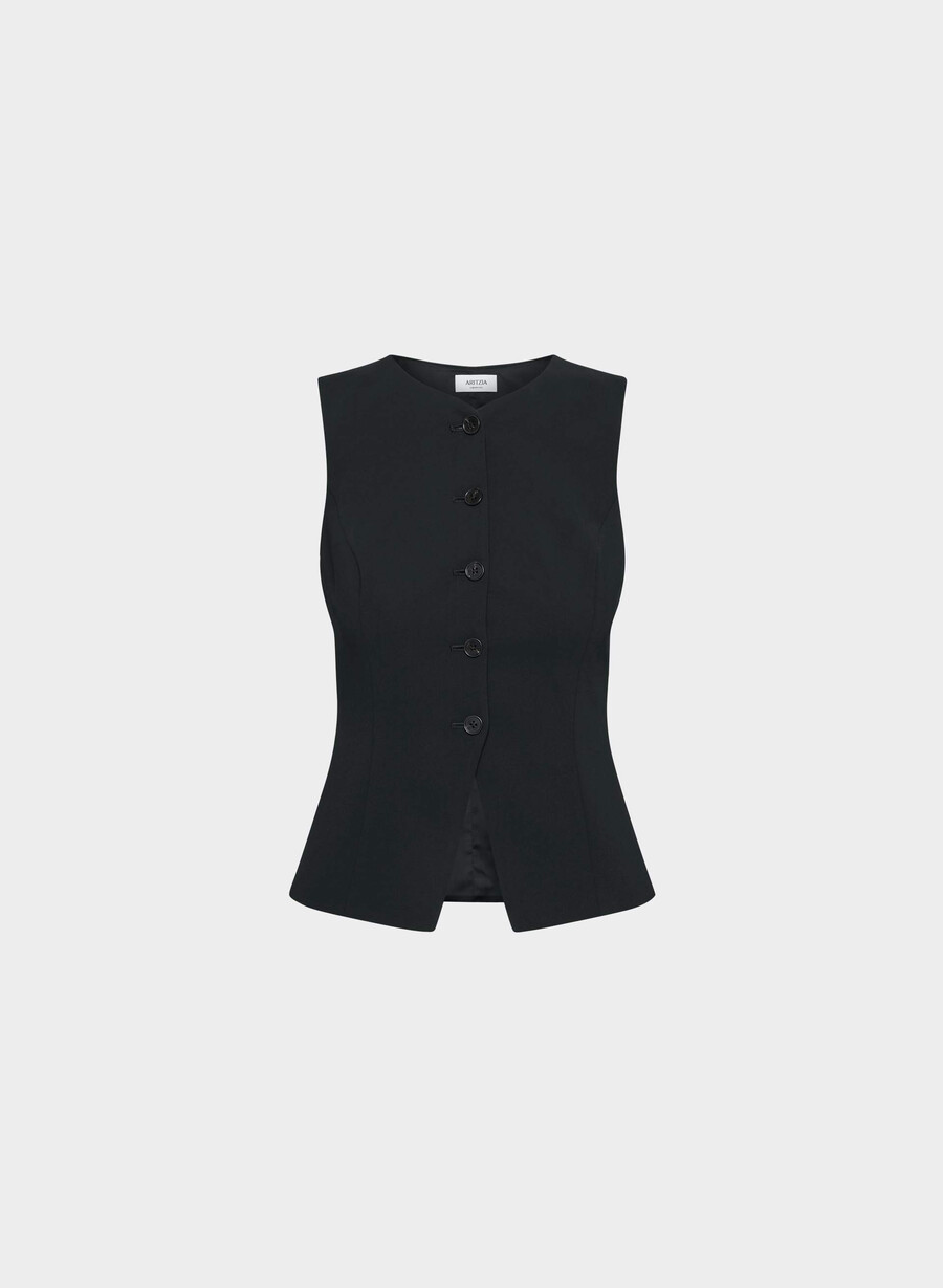 regal vest - crepette black