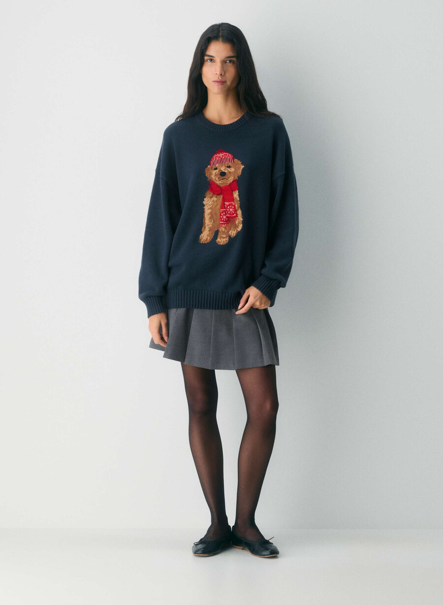 cotton charm peggy icon sweater hthr chrcl tonal
