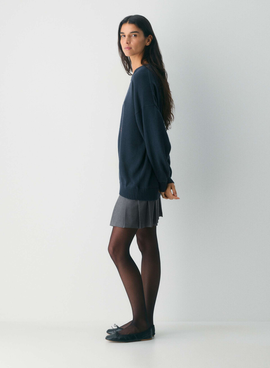 cotton charm peggy icon sweater hthr chrcl tonal