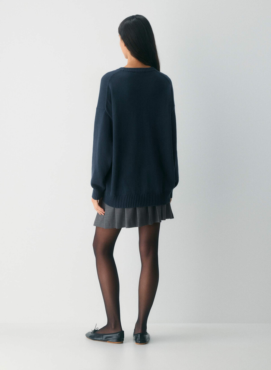 cotton charm peggy icon sweater hthr chrcl tonal