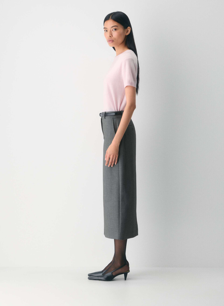 bare cashmere bloor sweater flashing red