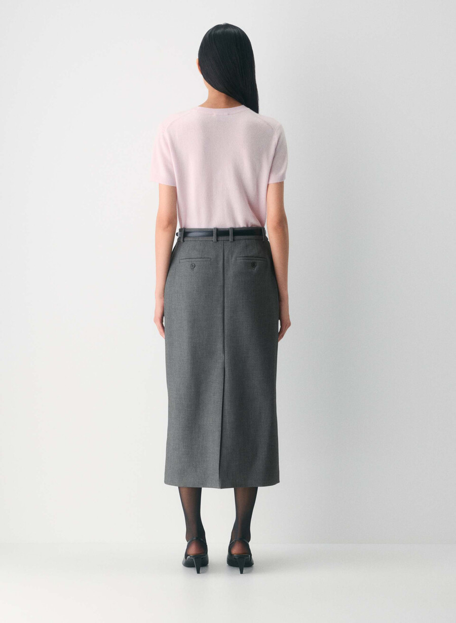 bare cashmere bloor sweater flashing red
