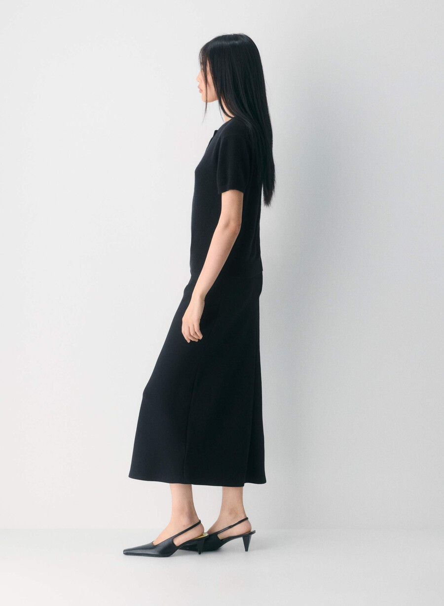 bare cashmere noteworthy cardigan black