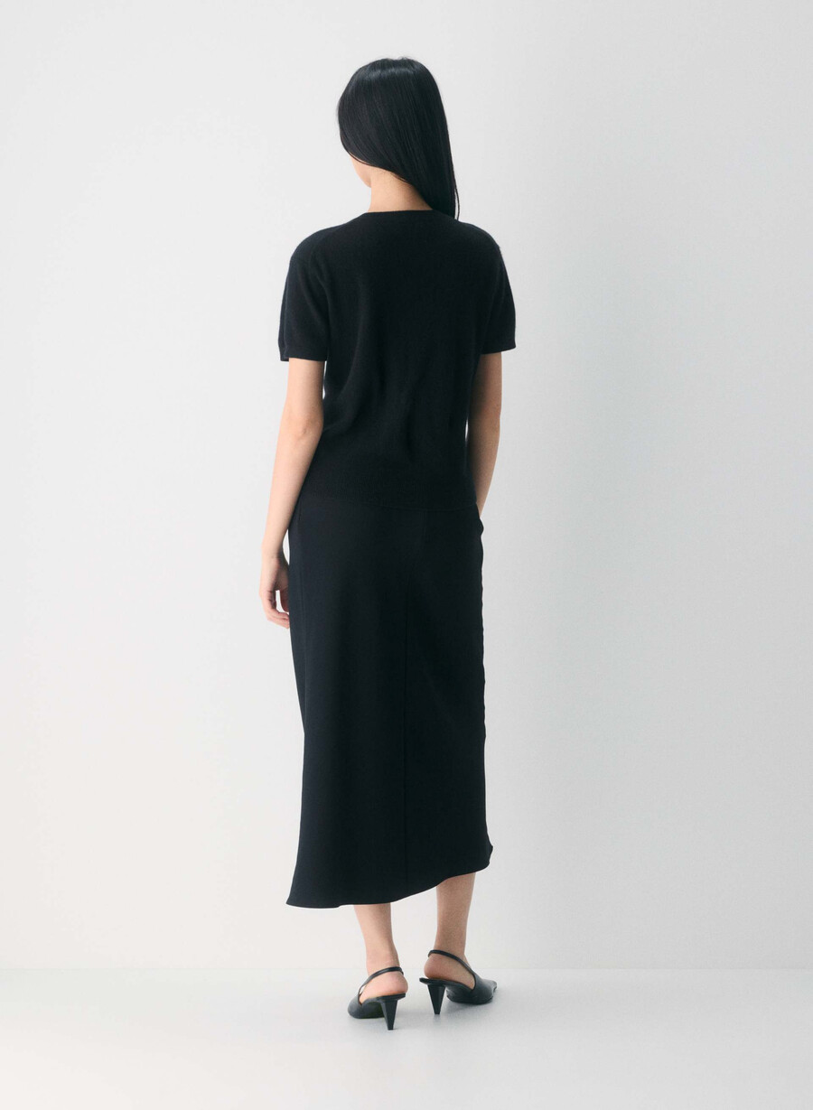 bare cashmere noteworthy cardigan black