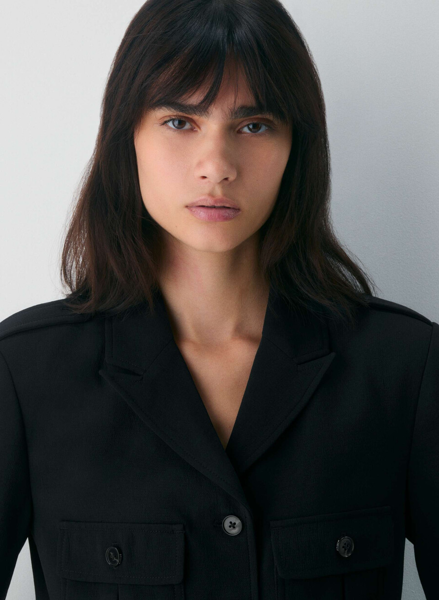 march jacket - crepette black
