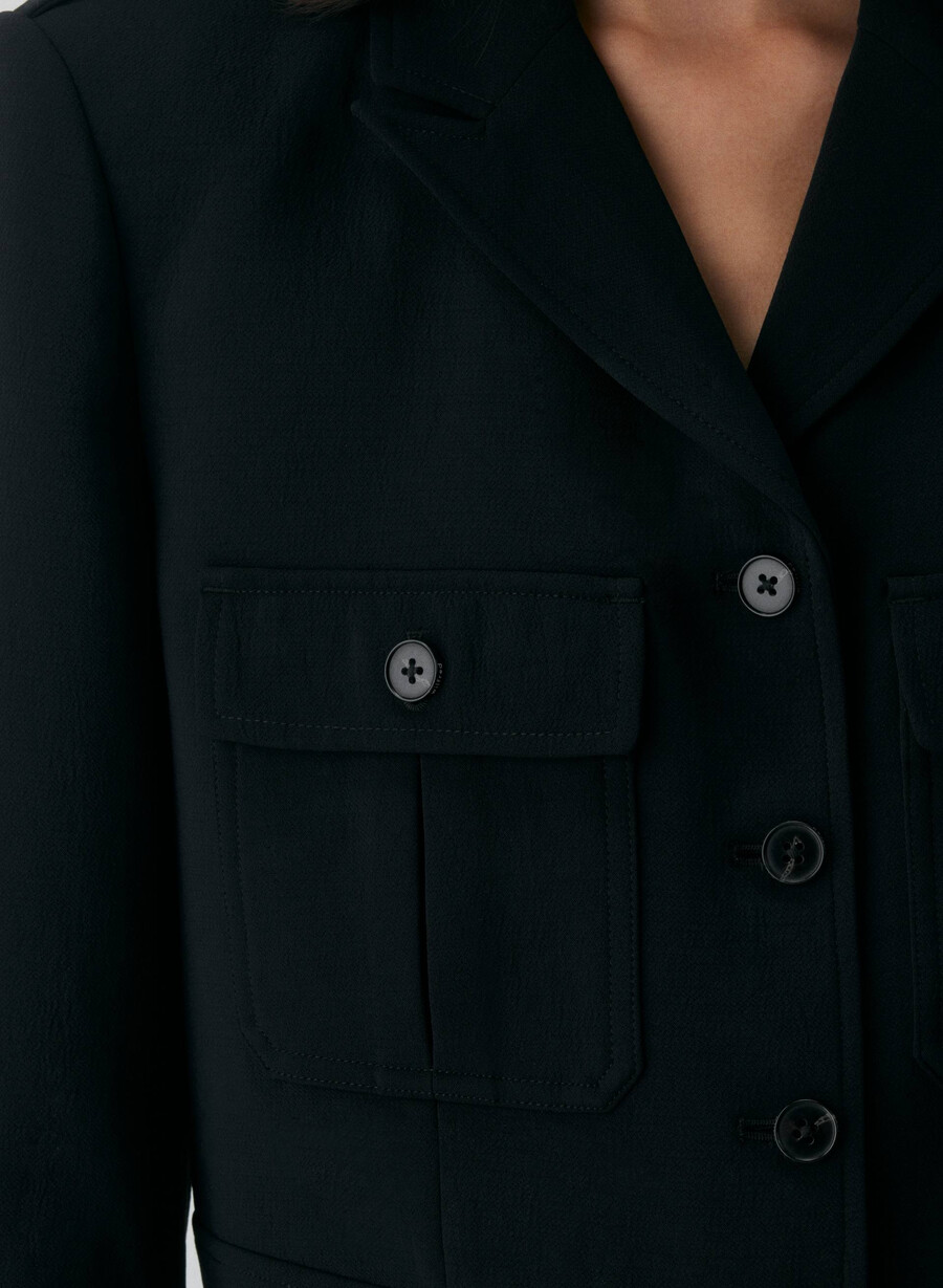march jacket - crepette black