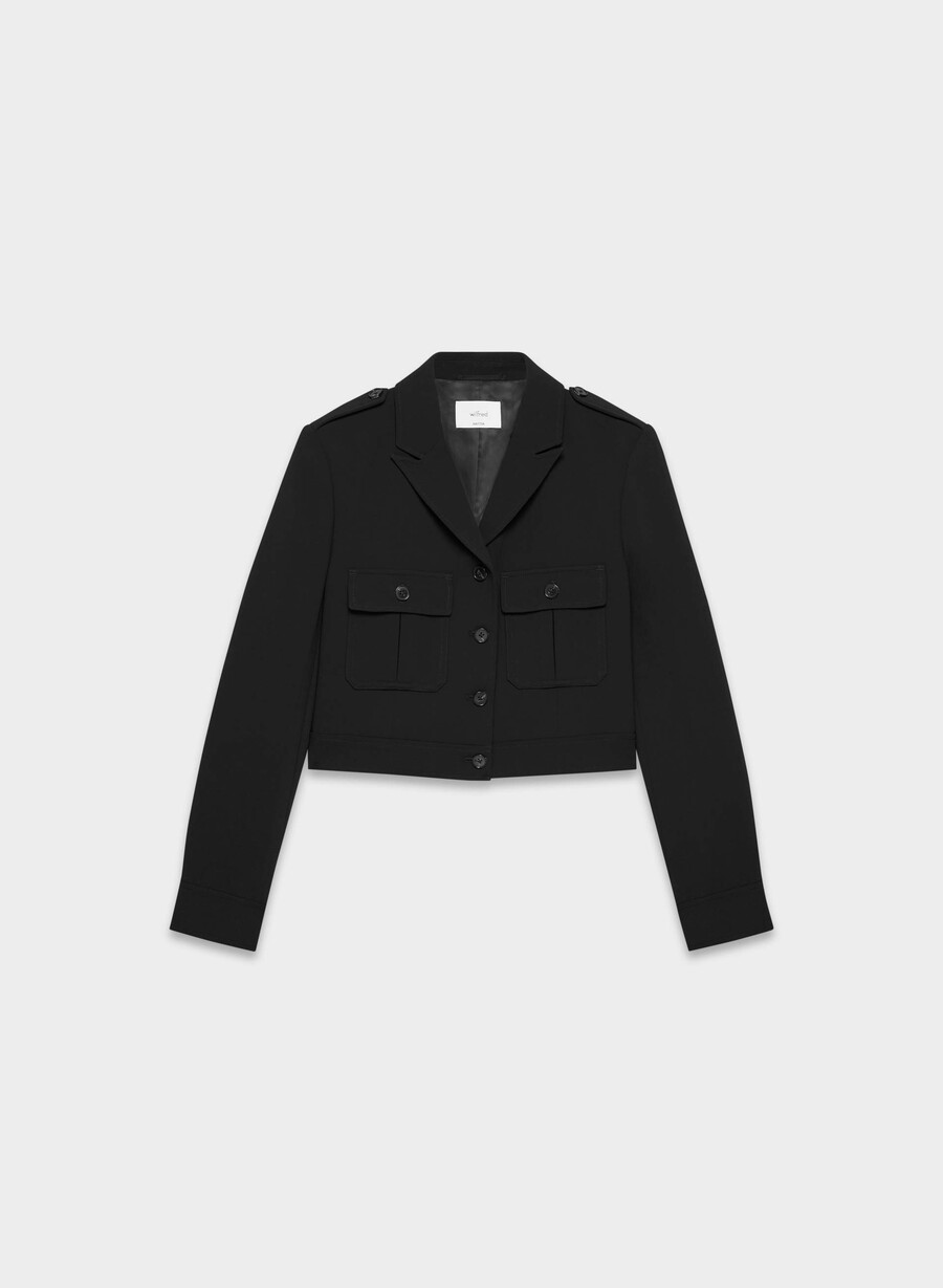 march jacket - crepette black