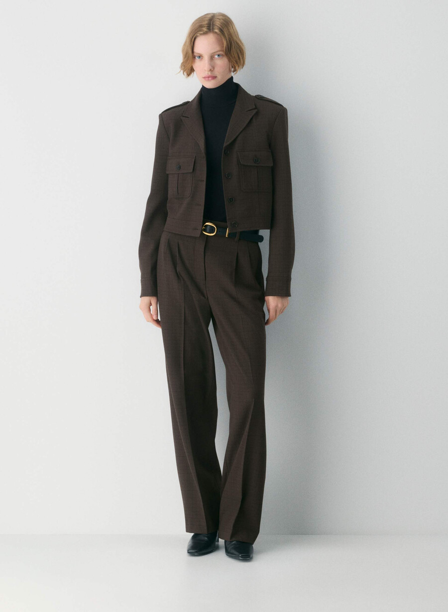 march jacket - twill sanford chk r m brblk
