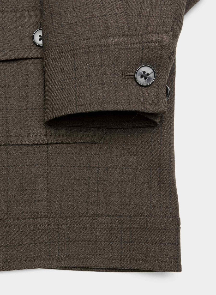 march jacket - twill sanford chk r m brblk