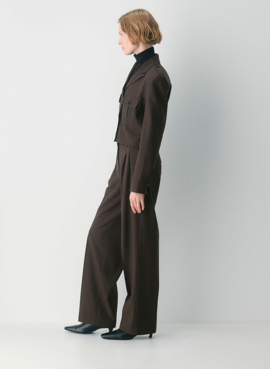 march jacket - twill sanford chk r m brblk