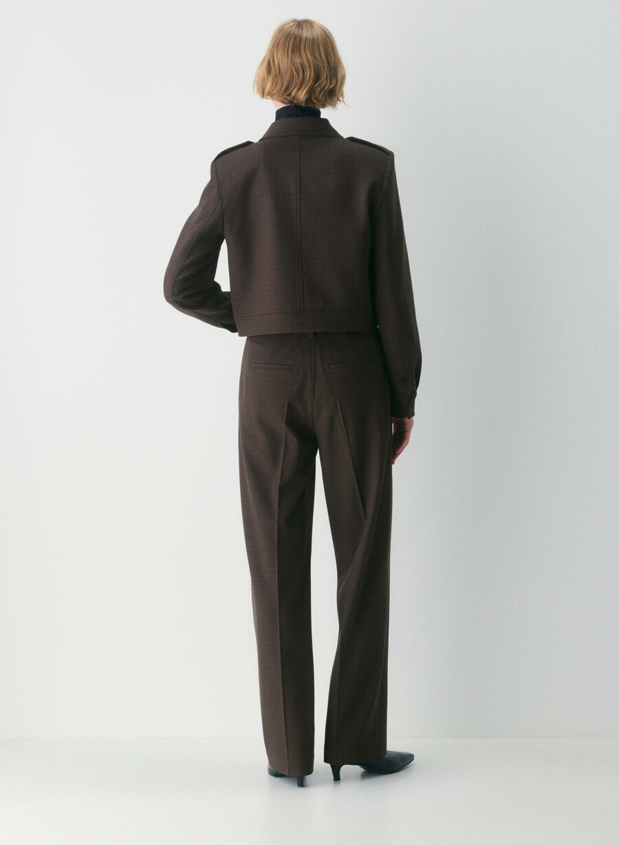 march jacket - twill sanford chk r m brblk