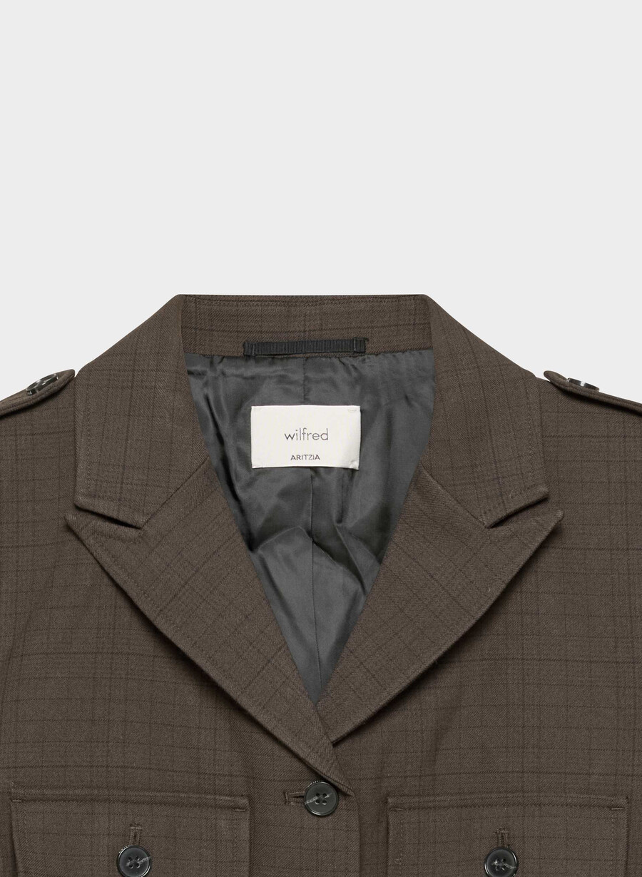 march jacket - twill sanford chk r m brblk
