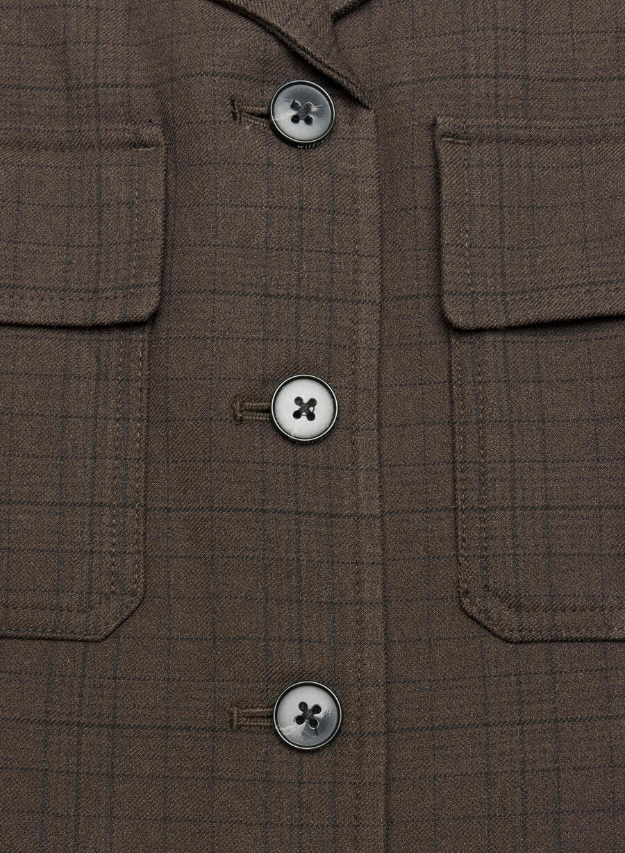 march jacket - twill sanford chk r m brblk