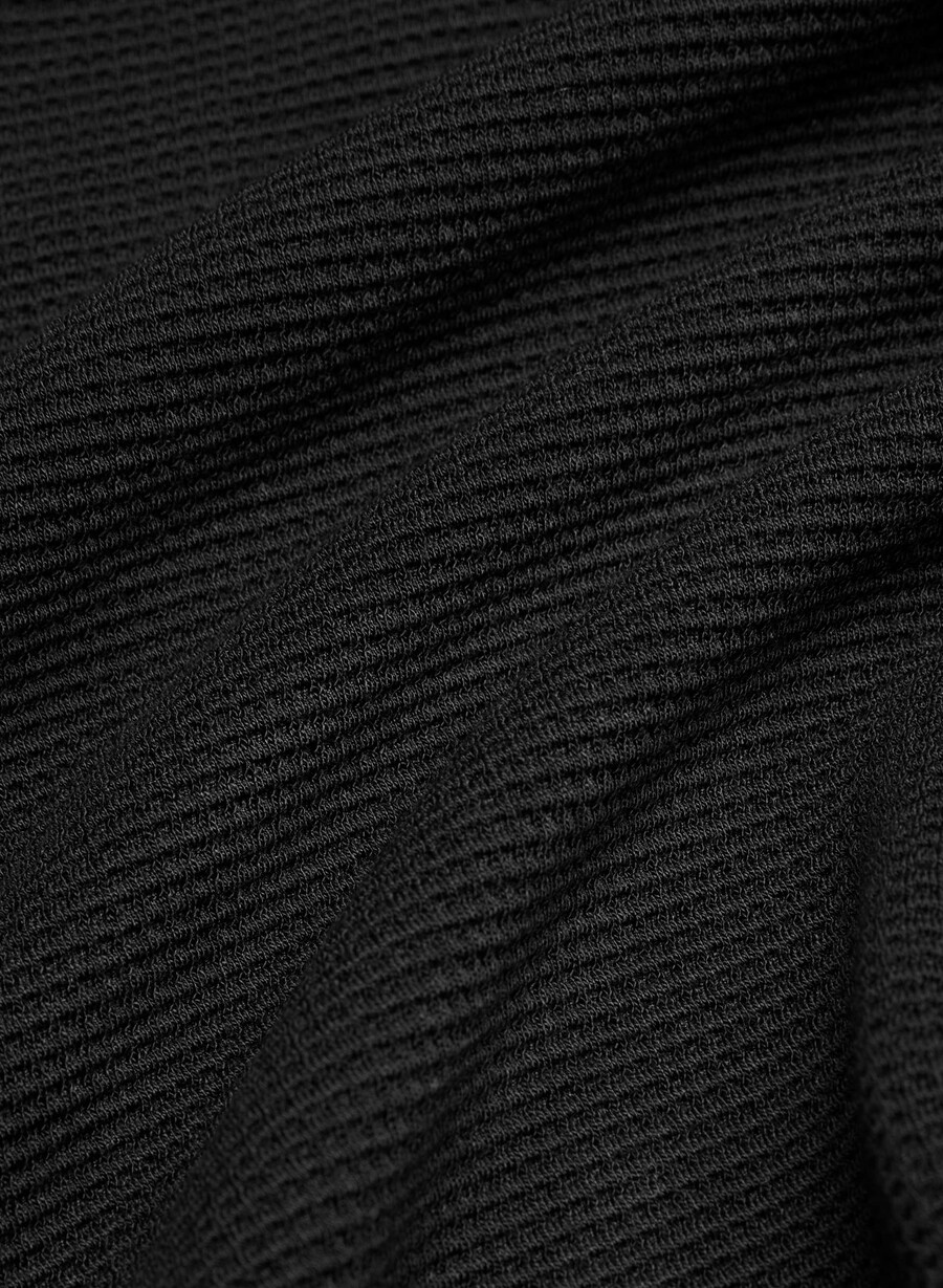 new wafflex eddy zip hoodie black