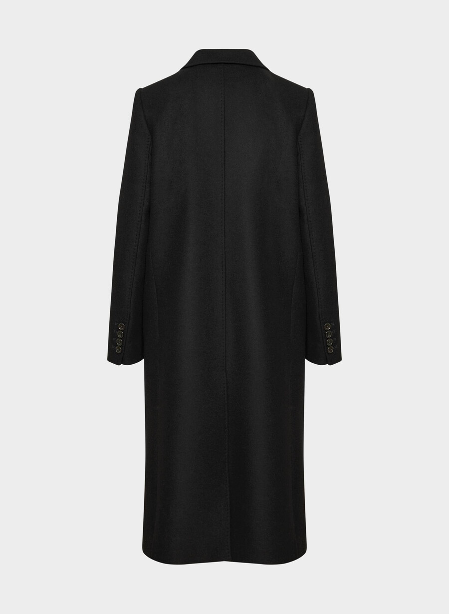 the constant coat - luxe wool cashmere black