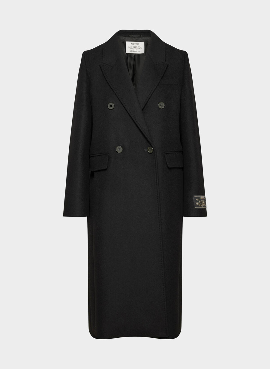 the constant coat - luxe wool cashmere black