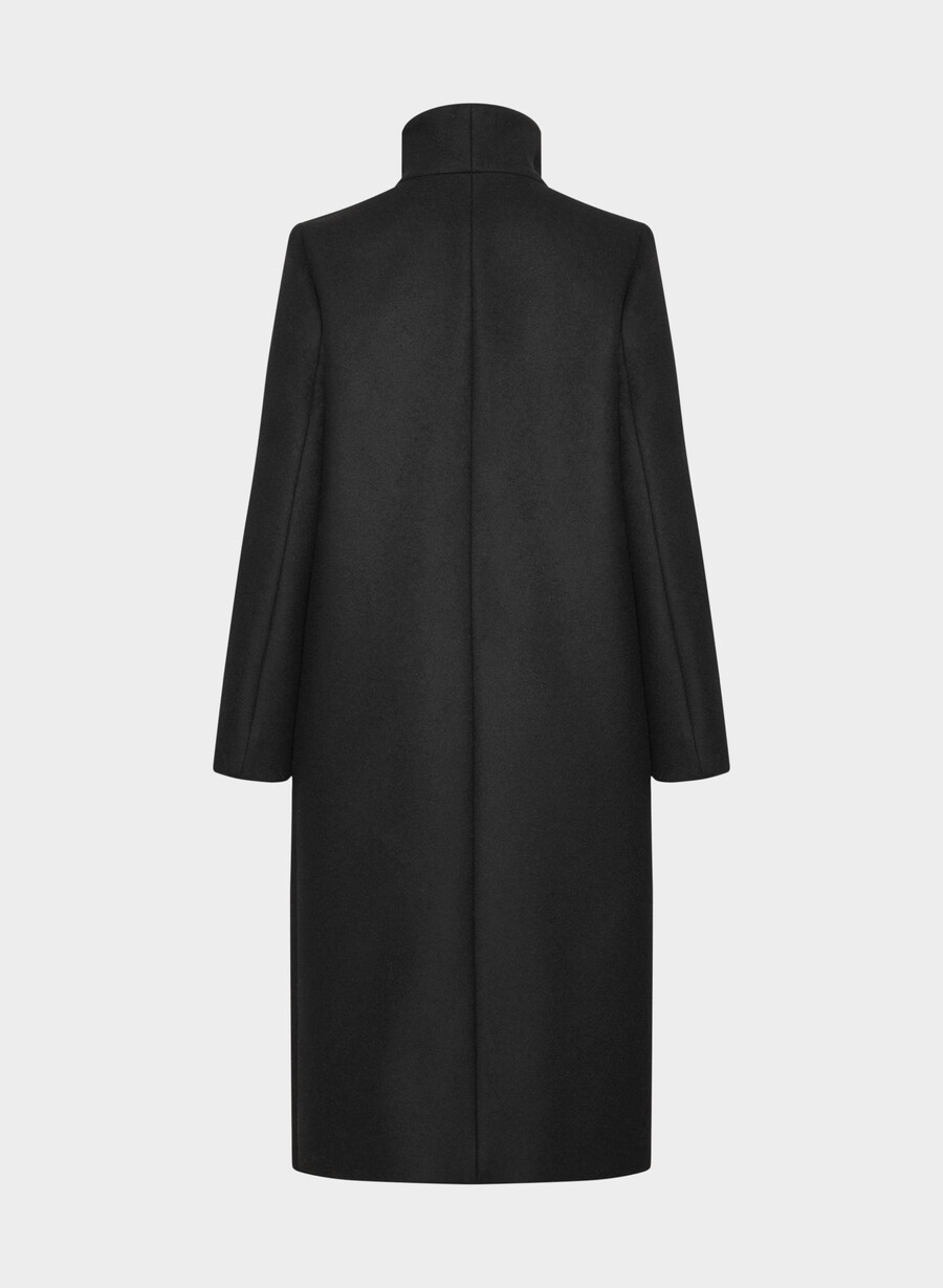 the cocoon long coat - luxe wool cashmere black