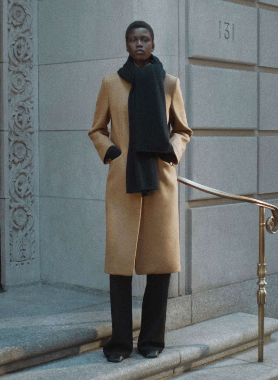 the cocoon long coat - luxe wool cashmere saville