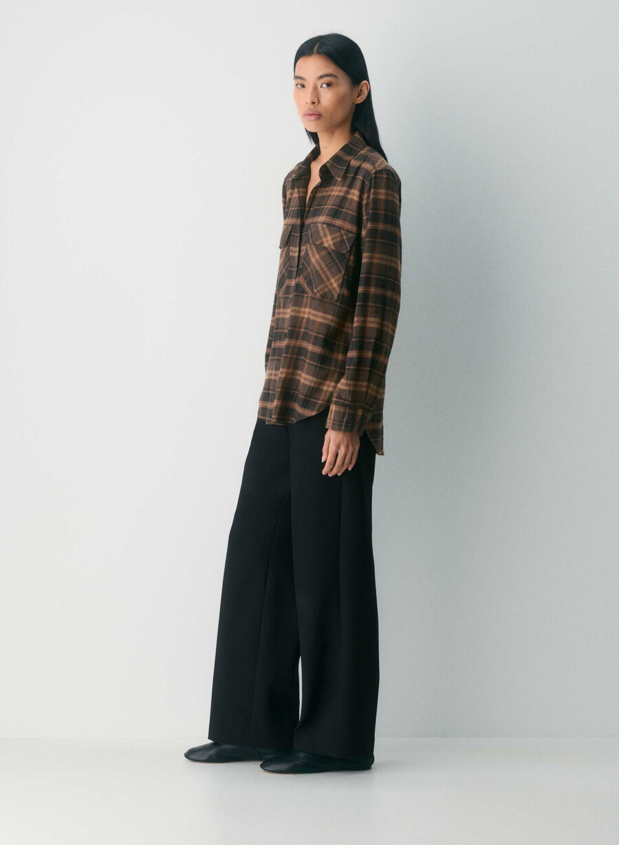 utility shirt hstn chk r m bch br