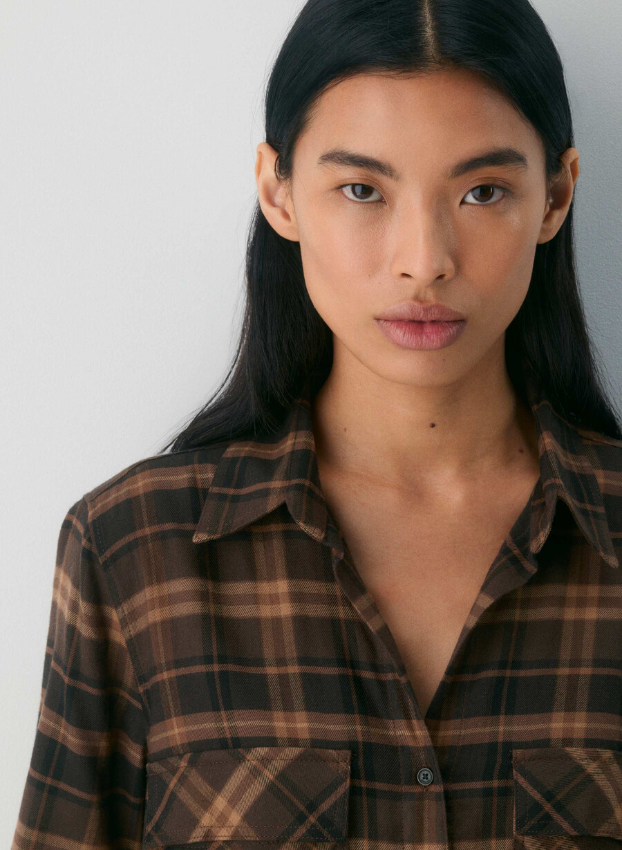 utility shirt hstn chk r m bch br
