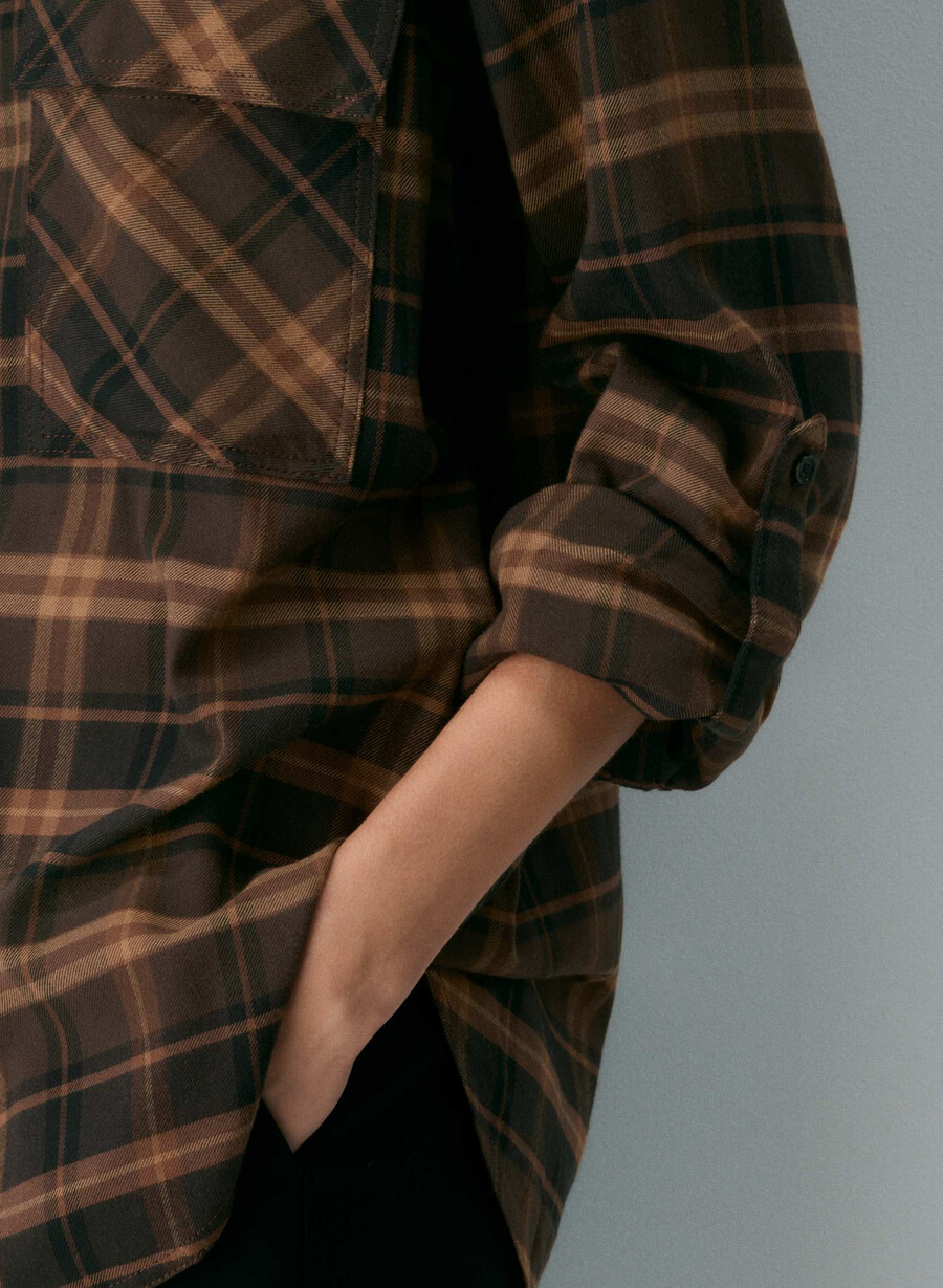 utility shirt hstn chk r m bch br