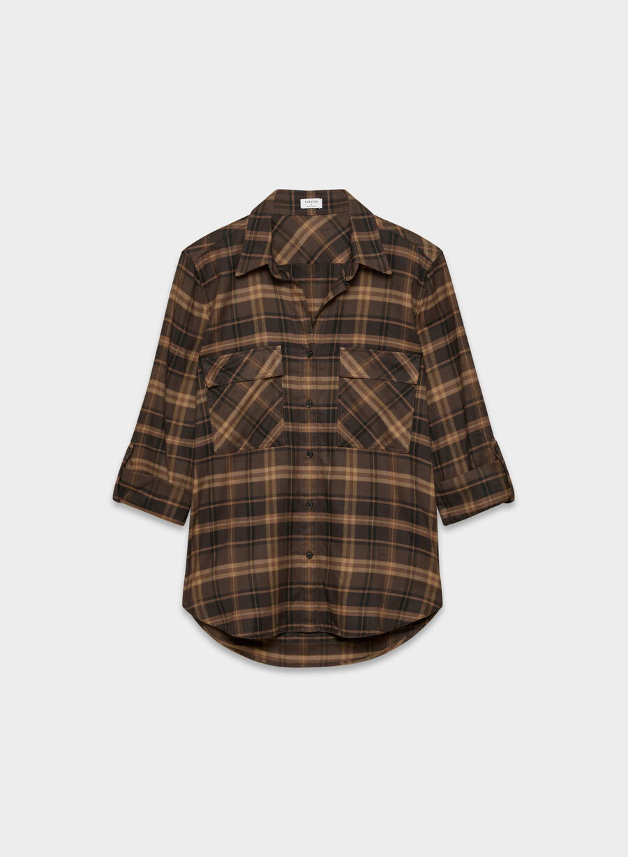 utility shirt hstn chk r m bch br