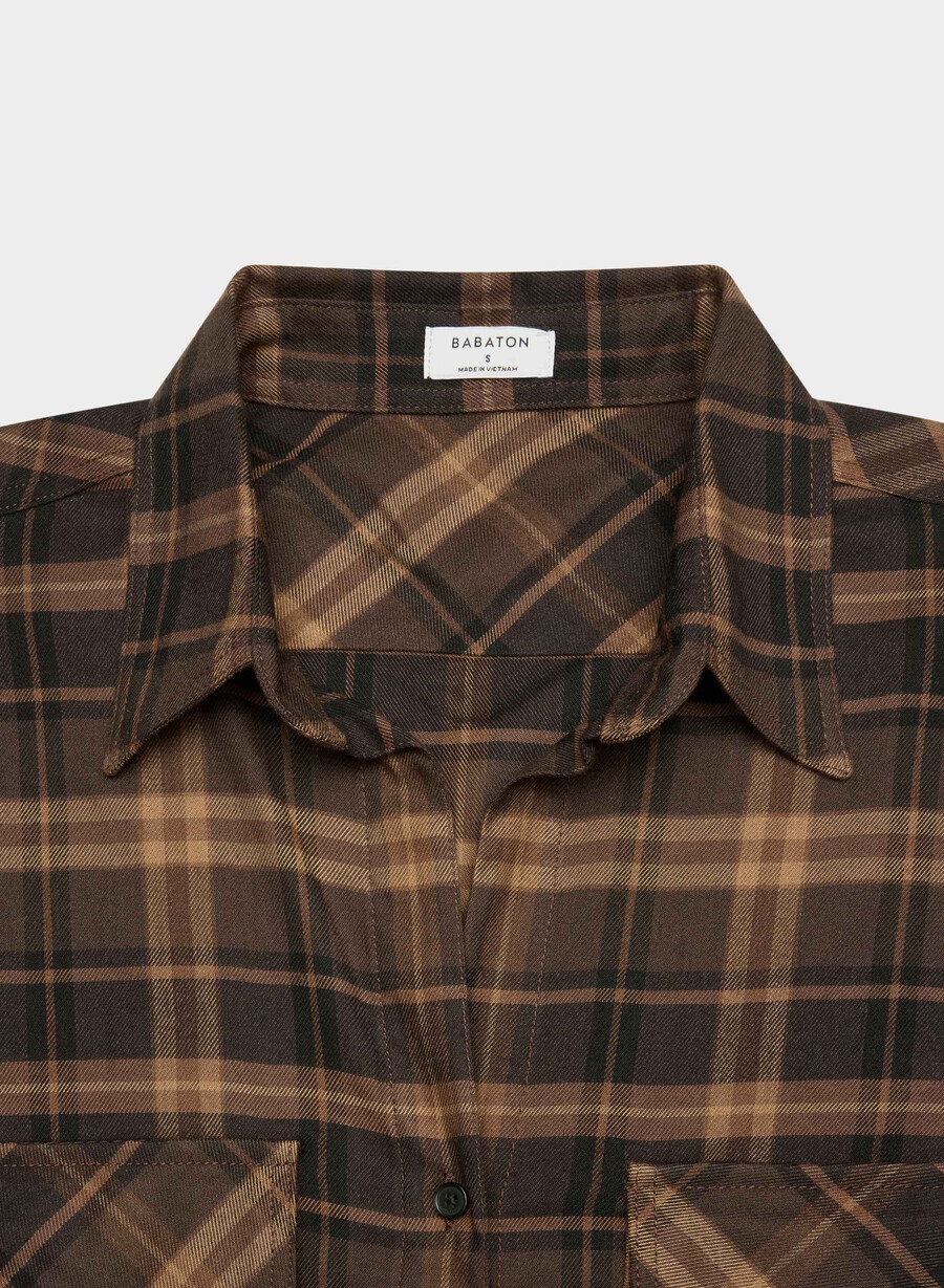 utility shirt hstn chk r m bch br