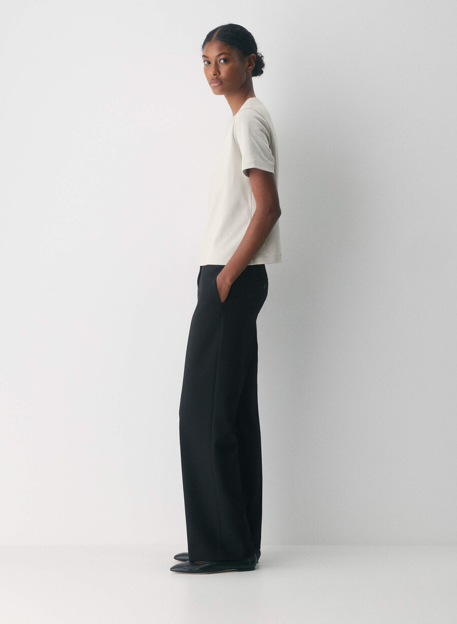 new agency lo-rise pant - ressential black