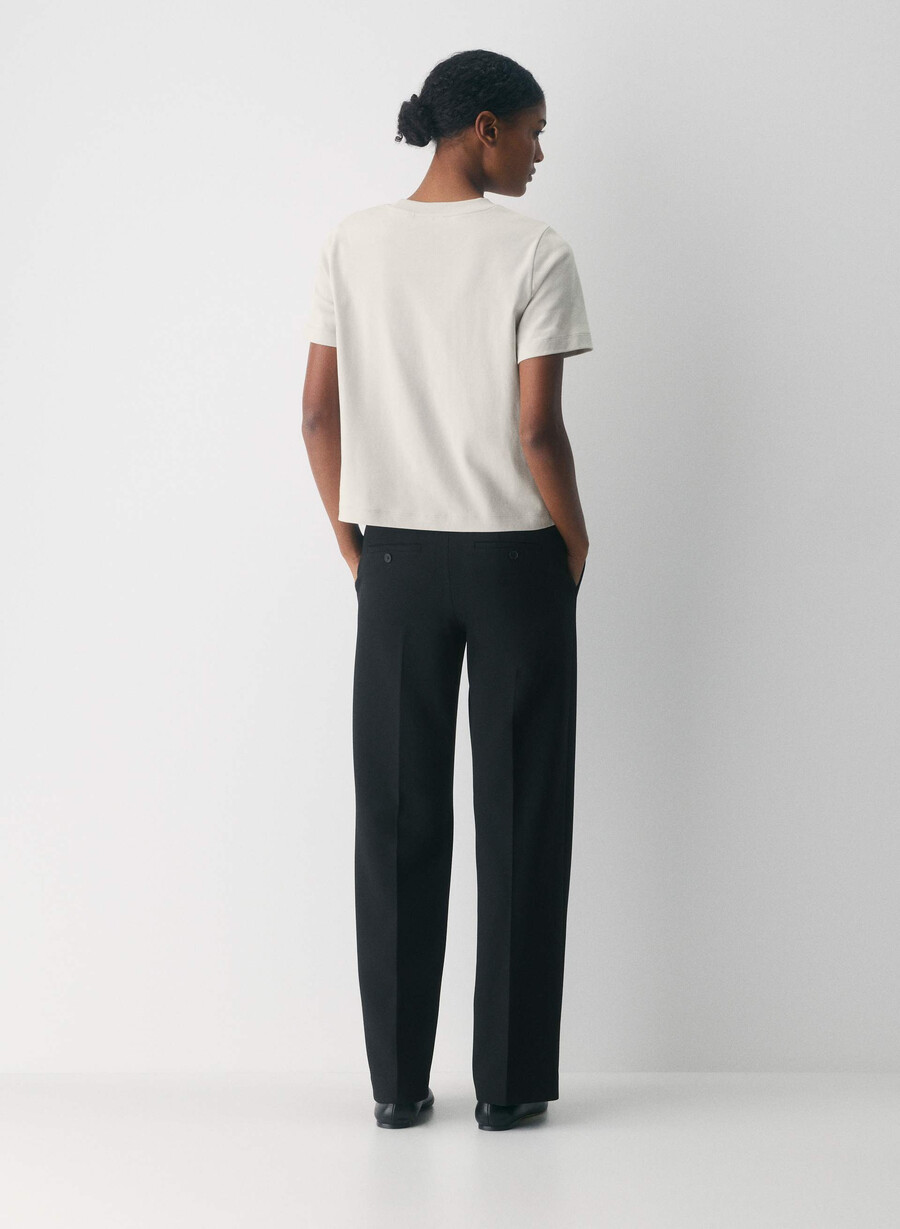 new agency lo-rise pant - ressential black